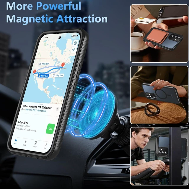Alt view image 5 of 7 - for A54 Case 360° Full-Body Dual Protective Black