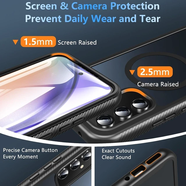 Alt view image 6 of 7 - for A54 Case 360° Full-Body Dual Protective Black