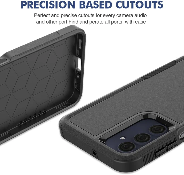 Alt view image 5 of 7 - for Galaxy A16 5G Case: Dual Layer Protective Heavy Duty Cell Phone Cover Shockproof Rugged with Screen Protector - Military Protection Bumper Tough - Galaxy A16 5G 2025 Black