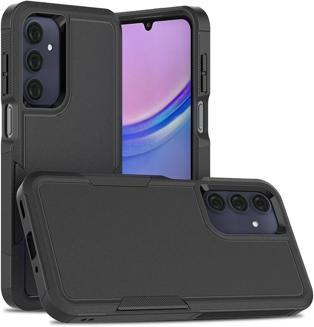 Alt view image 6 of 7 - for Galaxy A16 5G Case: Dual Layer Protective Heavy Duty Cell Phone Cover Shockproof Rugged with Screen Protector - Military Protection Bumper Tough - Galaxy A16 5G 2025 Black