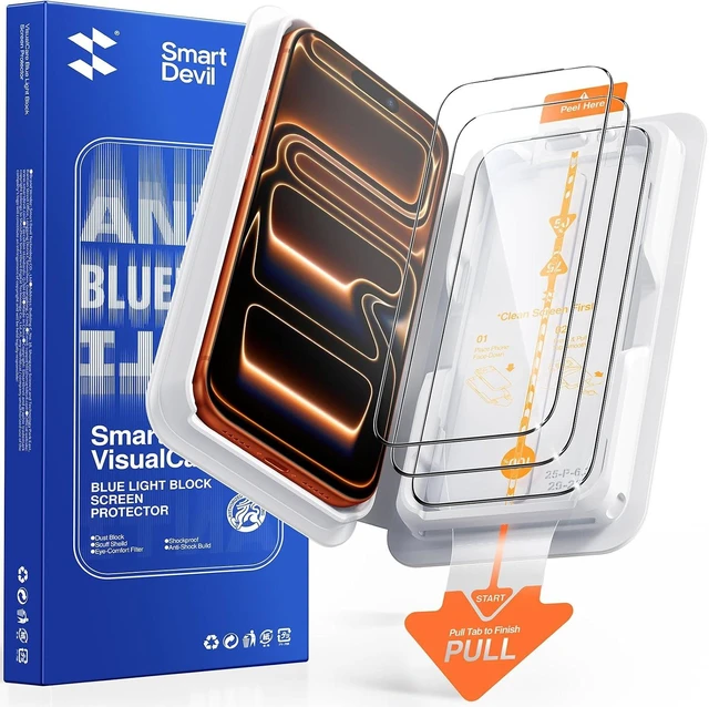 Main image of 3 Pack Tempered Glass for iPhone 17 Pro Max Screen Protector
