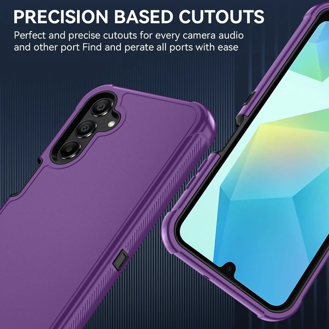 Alt view image 7 of 7 - for Galaxy A16 5G Case Lilac Purple/Black