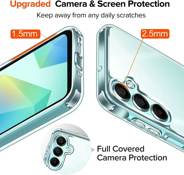 Alt view image 5 of 7 - 3-in-1 Case for Galaxy A16 5G 6.7 inch Clear