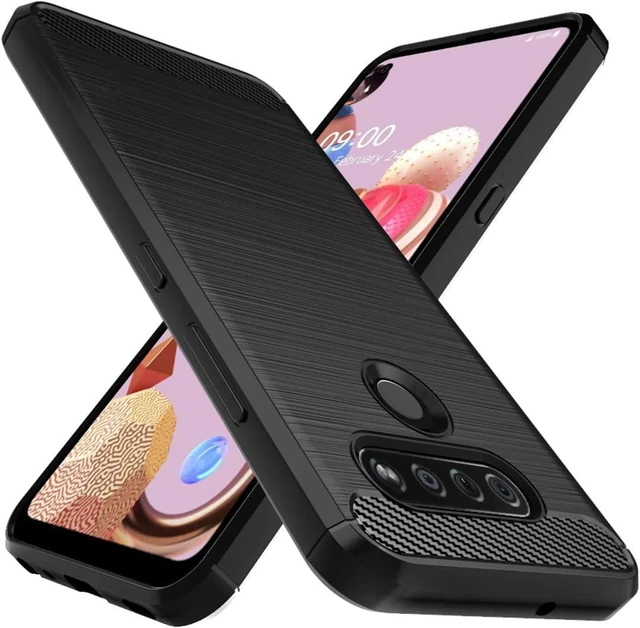 Main image of for LG K51 Case LG Reflect Case LG Q51 Case Shock-Absorption Flexible TPU Rubber Protective Cell Phone Cover for LG K51(Black)
