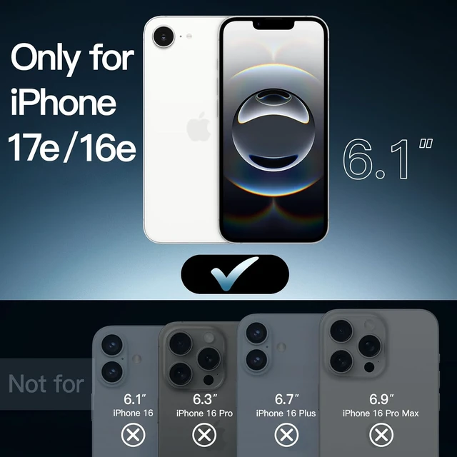 Alt view image 2 of 6 - Magnetic Case for iPhone 17e/16e Clear