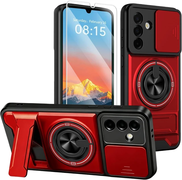 Main image of for Galaxy A37 5G Phone Case with Screen Protector Red
