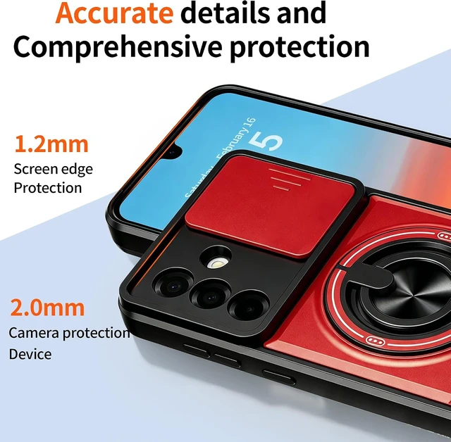 Alt view image 3 of 7 - for Galaxy A37 5G Phone Case with Screen Protector Red