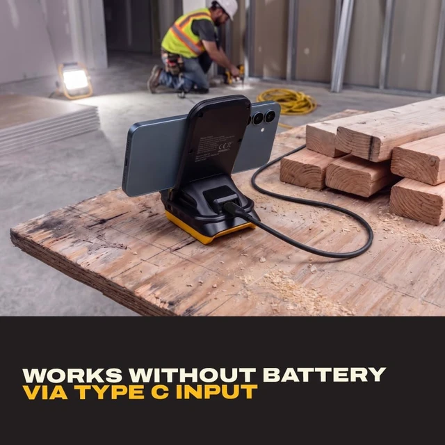 Alt view image 5 of 7 - Wireless Charger Stand Compatible with 20V MAX Batteries