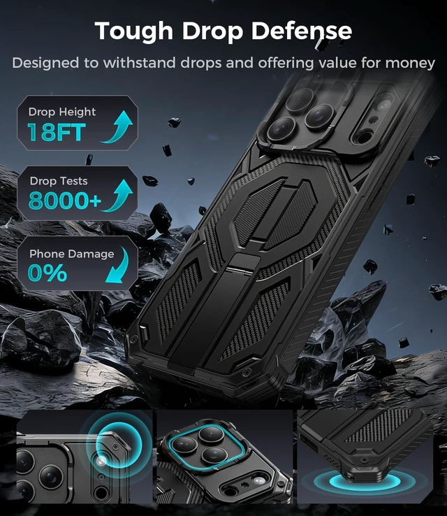 Alt view image 4 of 7 - Magnetic for iPhone 18 Pro Max Case/17 Pro Max Case with Screen Protector