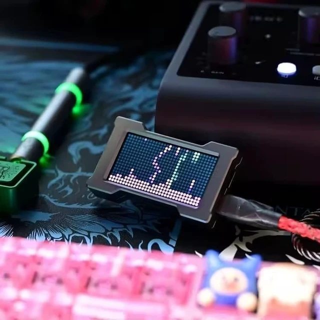 Alt view image 6 of 6 - HM LAB Z?NEO 8K USB Gaming Hub with Custom Display Independent Power & CNC Aluminum Case - Black