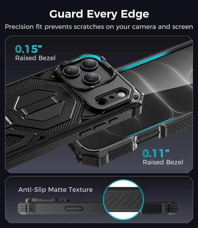 Alt view image 7 of 7 - Magnetic for iPhone 18 Pro Max Case/17 Pro Max Case with Screen Protector