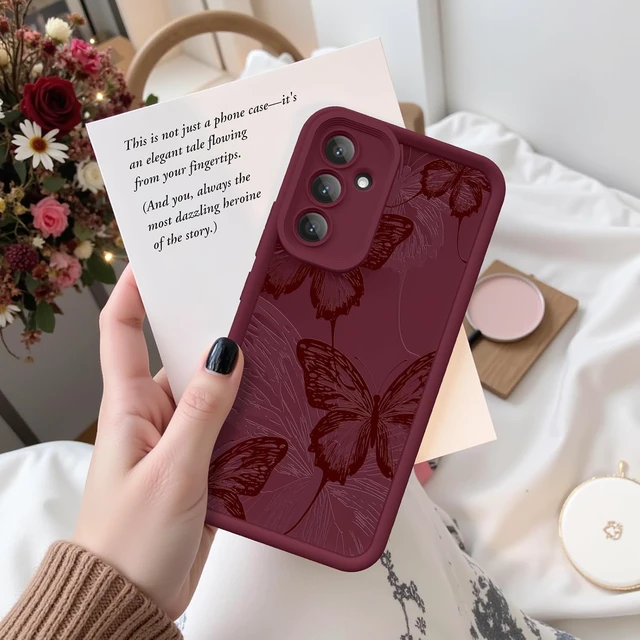 Alt view image 4 of 7 - Case for Galaxy S23 FE 5G Silicone Shockproof Cover Women