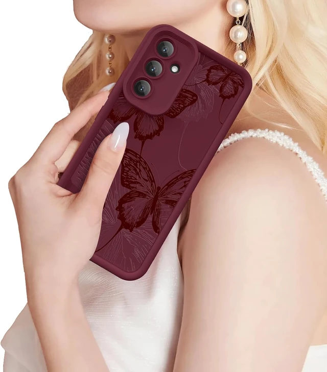 Alt view image 7 of 7 - Case for Galaxy S23 FE 5G Silicone Shockproof Cover Women