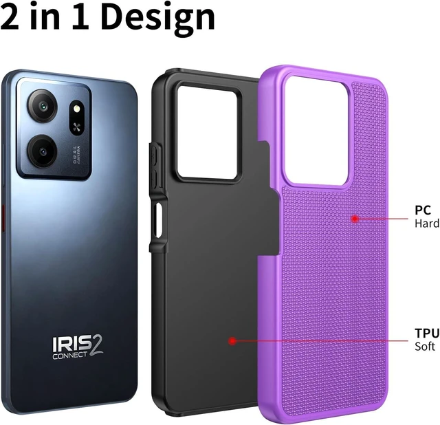Alt view image 4 of 7 - for Consumer Cellular Iris Connect 2 Phone Case (Purple)