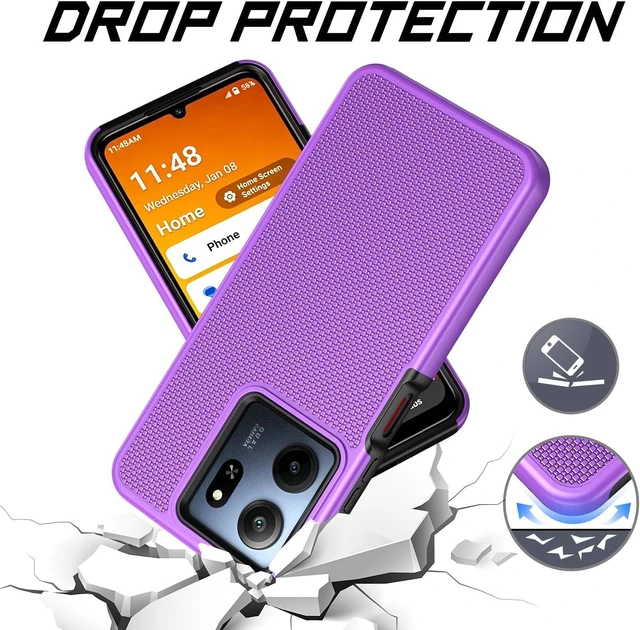 Alt view image 6 of 7 - for Consumer Cellular Iris Connect 2 Phone Case (Purple)