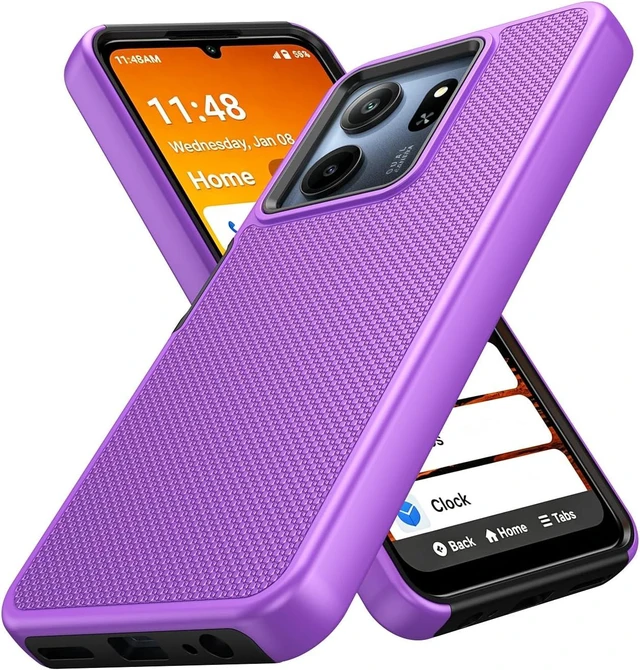 Alt view image 7 of 7 - for Consumer Cellular Iris Connect 2 Phone Case (Purple)