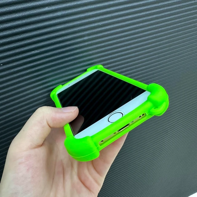 Alt view image 6 of 6 - Universal Smart Phone Bumper Case Elastic Soft Silicone Cover for 5.2 Phones Size 4 to 6.5 inch Case (Green)