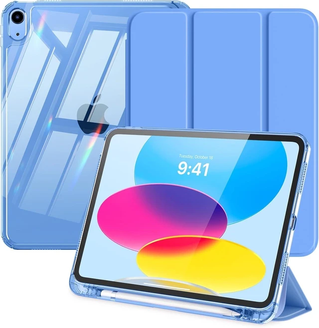 Main image of Clear Case for iPad A16 iPad 11th/10th Gen 11/10.9 Inch Blue Purple