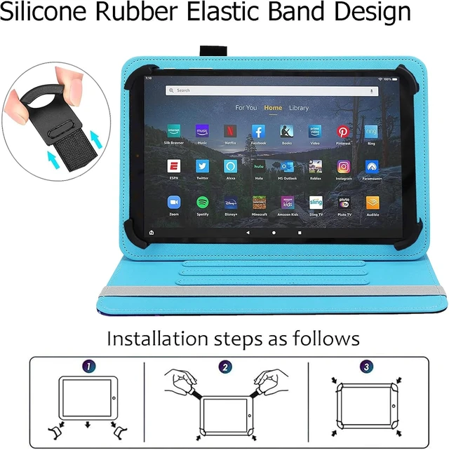 Alt view image 6 of 7 - Universal 10 10.1 11 Inch Android Tablet Case Cover