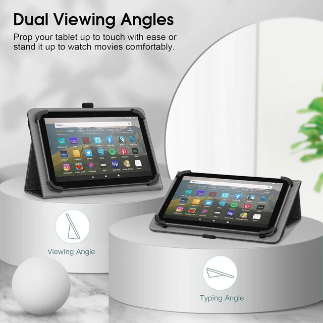 Alt view image 2 of 7 - Fintie Universal Case for 7-8 Inch Tablet eReader Folio Case w/Hand Strap