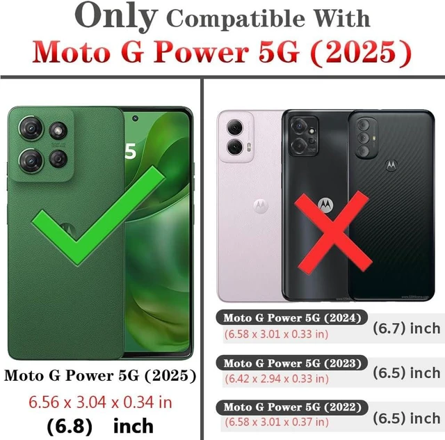 Alt view image 2 of 6 - for Moto G Power 2025 Case with Screen Protection: Heavy Duty Protective Shockproof and Scratch Proof Cell Phone case for Motorola Moto G Power 2025-Black