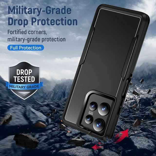 Alt view image 3 of 6 - for Moto G Power 2025 Case with Screen Protection: Heavy Duty Protective Shockproof and Scratch Proof Cell Phone case for Motorola Moto G Power 2025-Black