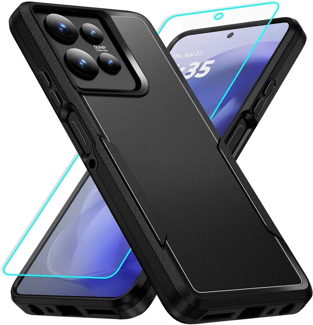Main image of for Moto G Power 2025 Case with Screen Protection: Heavy Duty Protective Shockproof and Scratch Proof Cell Phone case for Motorola Moto G Power 2025-Black