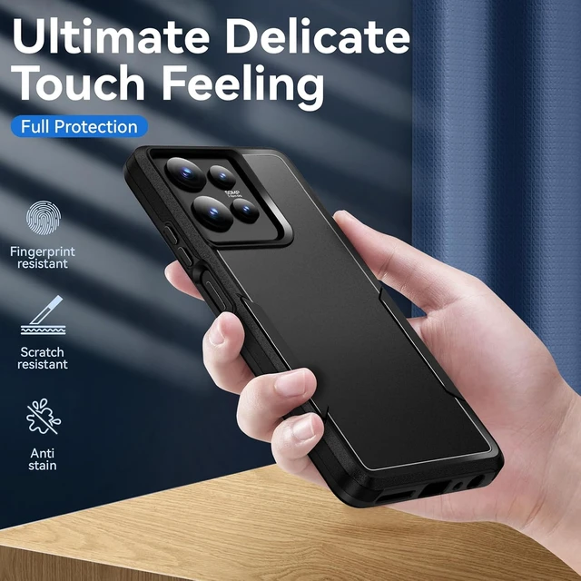 Alt view image 5 of 6 - for Moto G Power 2025 Case with Screen Protection: Heavy Duty Protective Shockproof and Scratch Proof Cell Phone case for Motorola Moto G Power 2025-Black