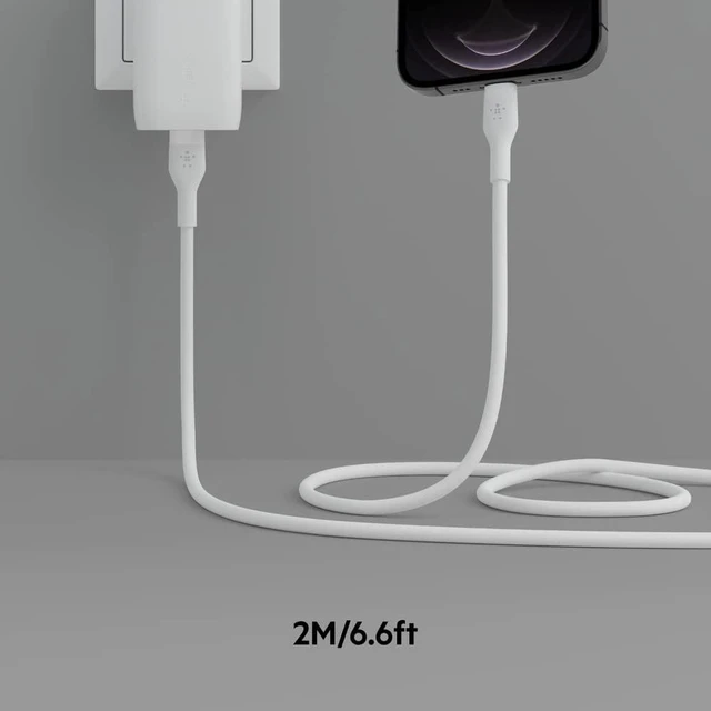 Alt view image 5 of 6 - USB C to Lightning Cable 6.6ft Fast iPhone Charger Cord
