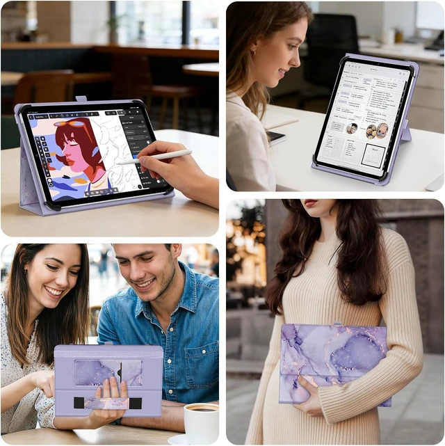 Alt view image 5 of 7 - Fintie Universal 9-11 inch Tablet Case - Folio Stand Cover with Hand Strap