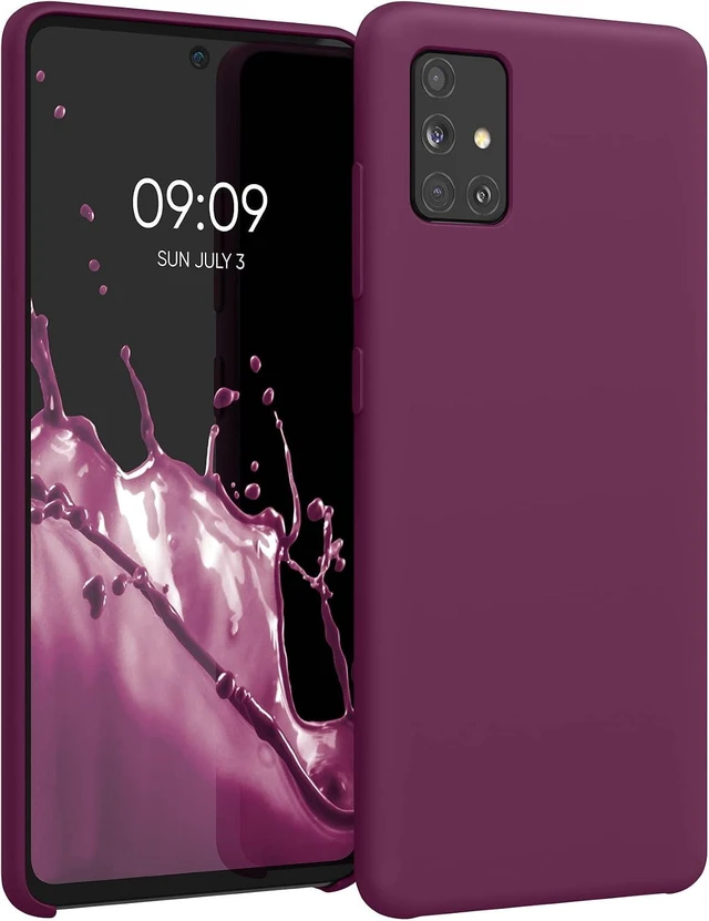 Main image of Case Compatible with Galaxy A51 Case - TPU Silicone Phone Cover with Soft Finish - Bordeaux Violet