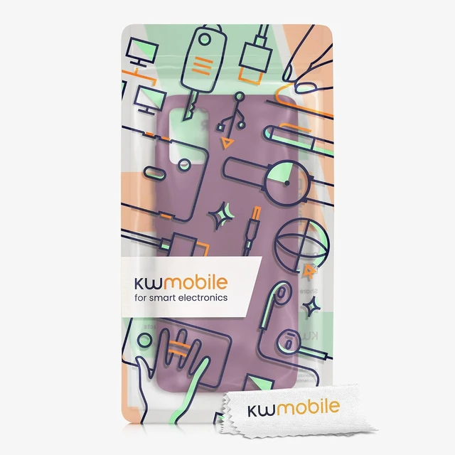 Alt view image 7 of 7 - Case Compatible with Galaxy A51 Case - TPU Silicone Phone Cover with Soft Finish - Bordeaux Violet