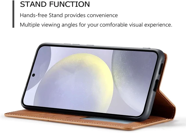 Alt view image 4 of 7 - Wallet Case for Galaxy A16 4G/5G 3 Card Holders Brown