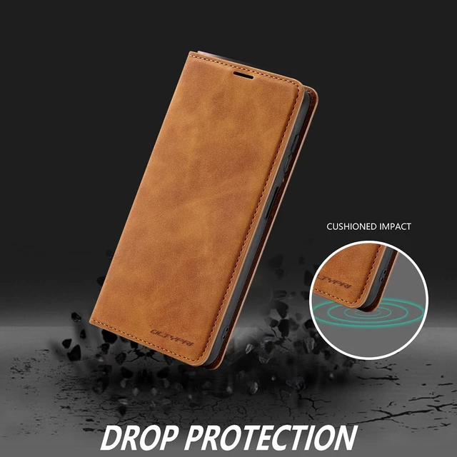 Alt view image 5 of 7 - Wallet Case for Galaxy A16 4G/5G 3 Card Holders Brown