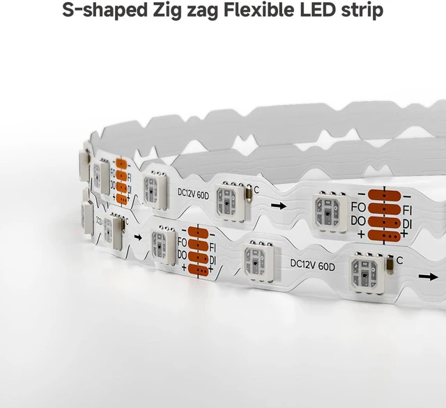 Alt view image 7 of 7 - WS2815 S-Flex Design 16.4ft 300 LEDs Total 7mm Width 12VDC
