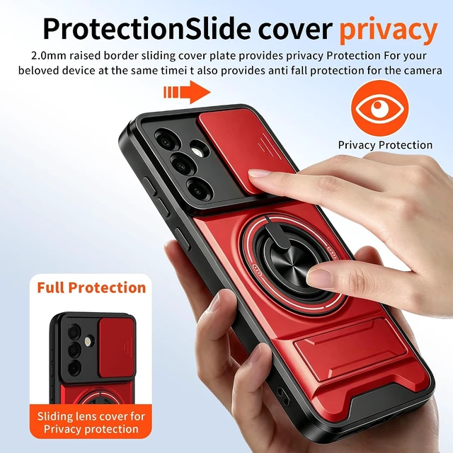 Alt view image 4 of 7 - for Galaxy A37 5G Phone Case with Screen Protector Red