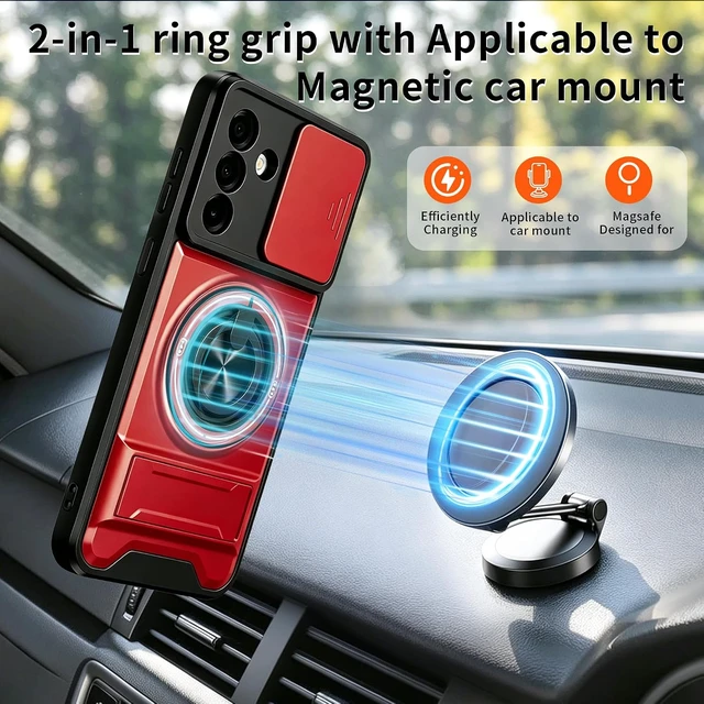 Alt view image 5 of 7 - for Galaxy A37 5G Phone Case with Screen Protector Red