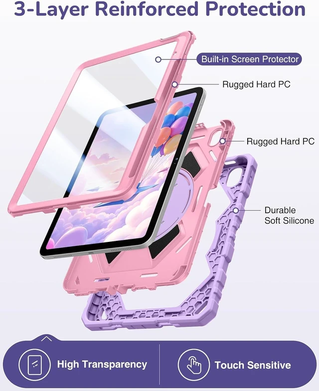 Alt view image 3 of 7 - Fintie Kid-Friendly Case for iPad (A16) 11th Gen 11-inch iPad 10th Gen