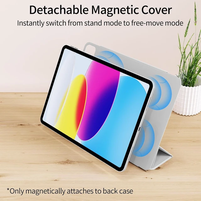 Alt view image 2 of 7 - Magnetic Case iPad A16 11th/10th Generation 11/10.9 Inch 2025/2022