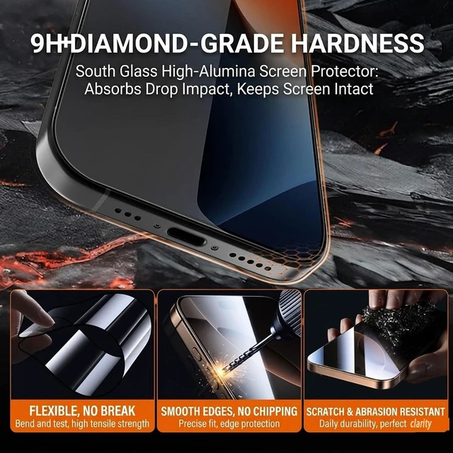 Alt view image 4 of 7 - Screen Protector for iPhone 17 Air 6.5-Inch 2 Pack