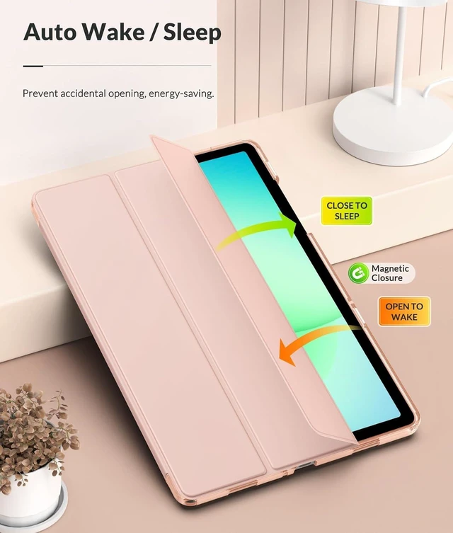 Alt view image 6 of 7 - Case for Galaxy Tab A11+ Plus 11 inch 2025 Light Pink