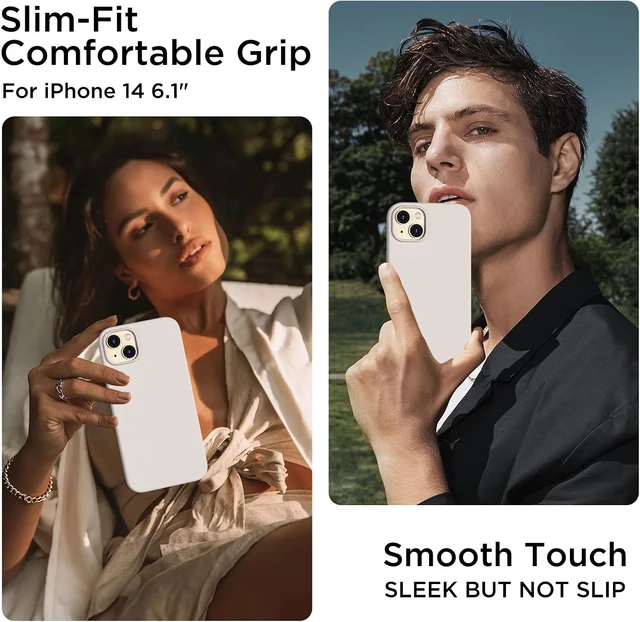 Alt view image 2 of 7 - Silicone for iPhone 14 Case Phone Cover Stone