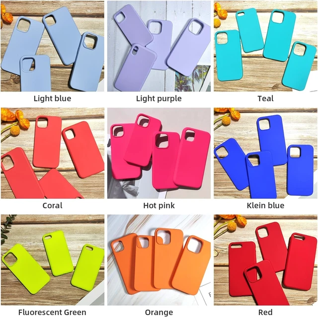 Alt view image 5 of 7 - Compatible with iPhone 11 Liquid Silicone Case Neon Pink