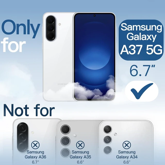 Alt view image 2 of 6 - Case for Galaxy A37 Anti-Yellowing Clear
