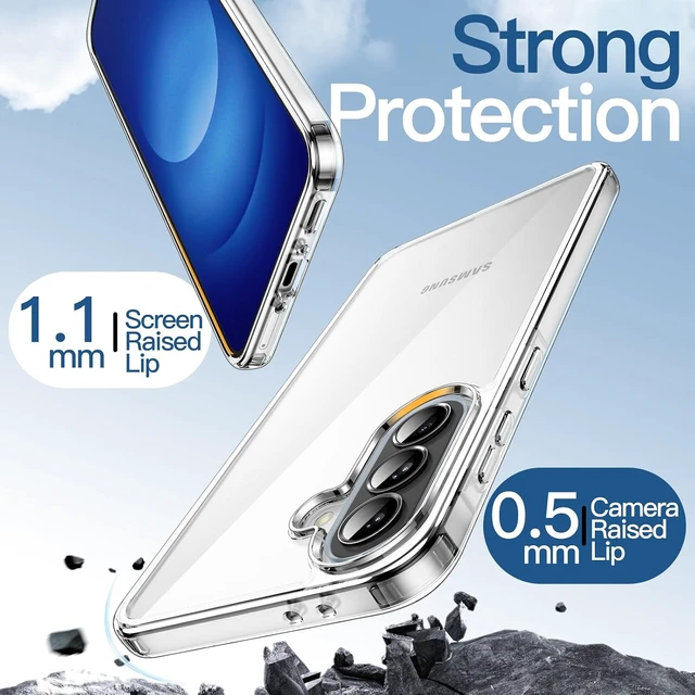 Alt view image 4 of 6 - Case for Galaxy A37 Anti-Yellowing Clear