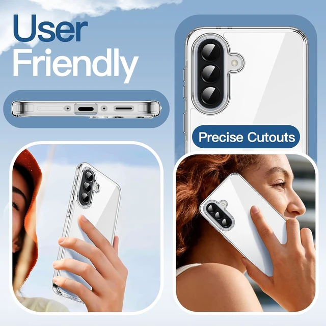 Alt view image 6 of 6 - Case for Galaxy A37 Anti-Yellowing Clear