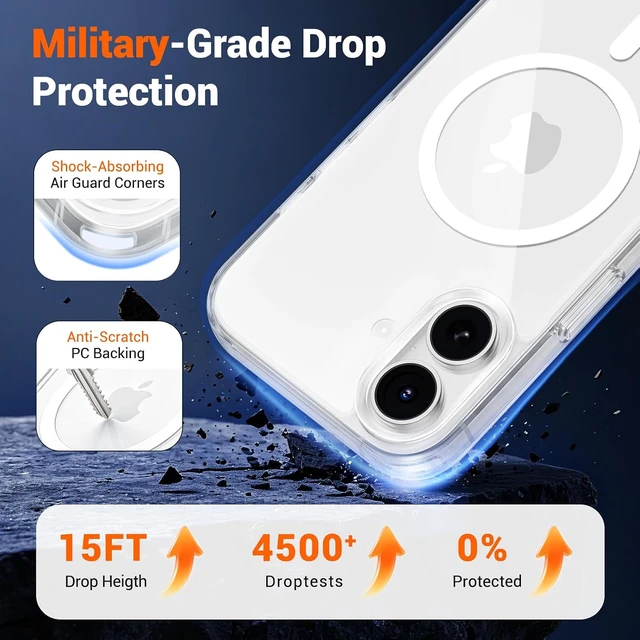 Alt view image 5 of 7 - Magnetic for iPhone 16 Case Clear