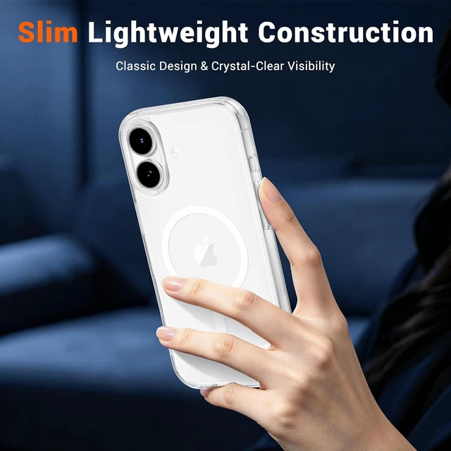 Alt view image 7 of 7 - Magnetic for iPhone 16 Case Clear