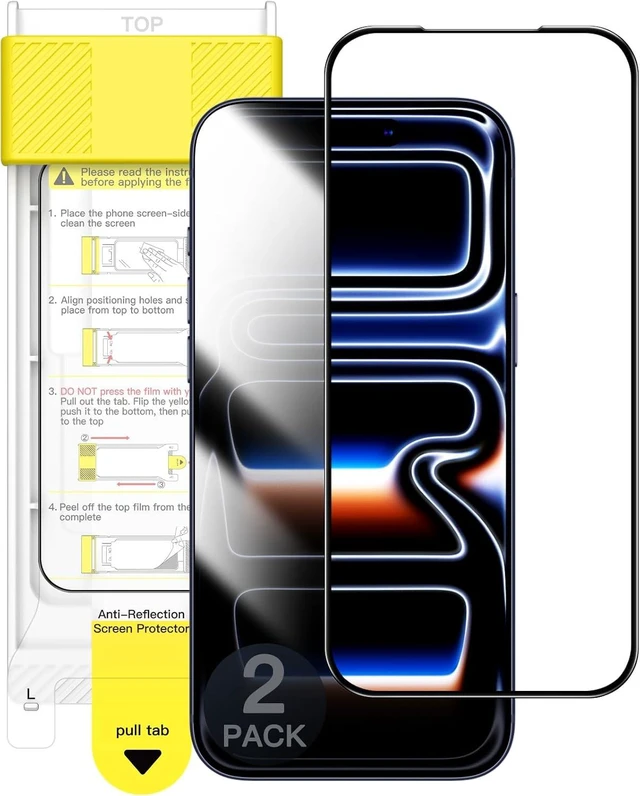 Main image of Anti-Reflective 9H+ Screen Protector for iPhone 17 Pro 2-Pack