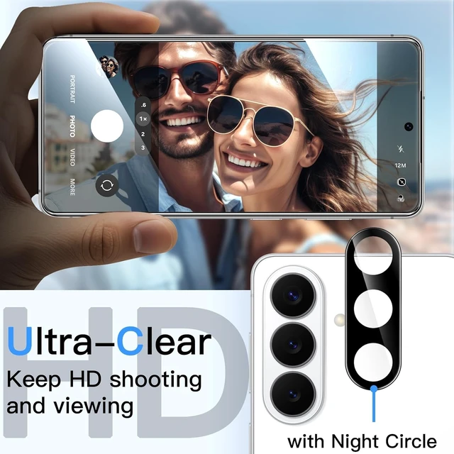 Alt view image 7 of 7 - Privacy Screen Protector for Galaxy S26 2+2 Pack